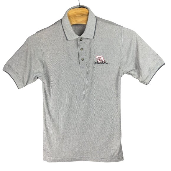 Vtg Dale Earnhardt SR #3 Polo Shirt Mens M Gray  Nascar Chase Authentics - Picture 1 of 9